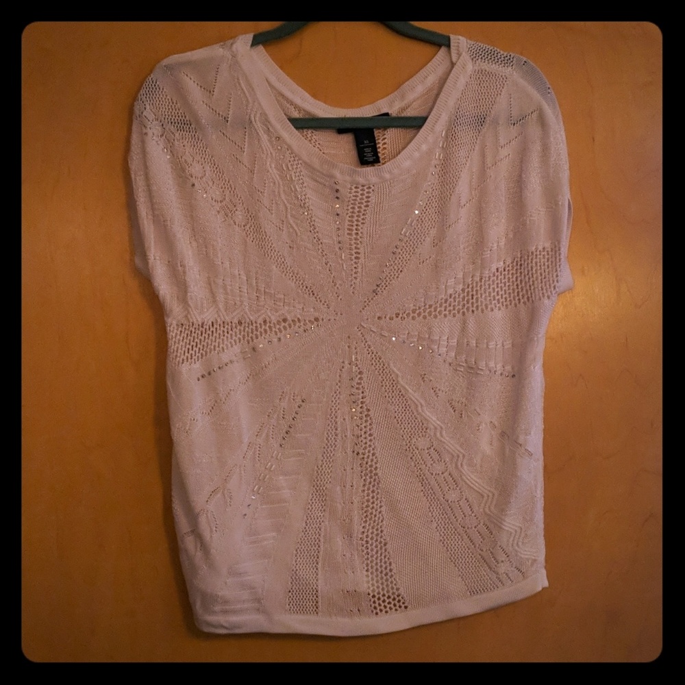 White House Black Market cap-sleeve sweater